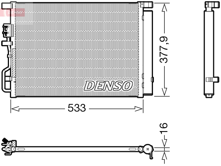 DCN41018: Конденсор кондиционера Denso DCN41018 купить