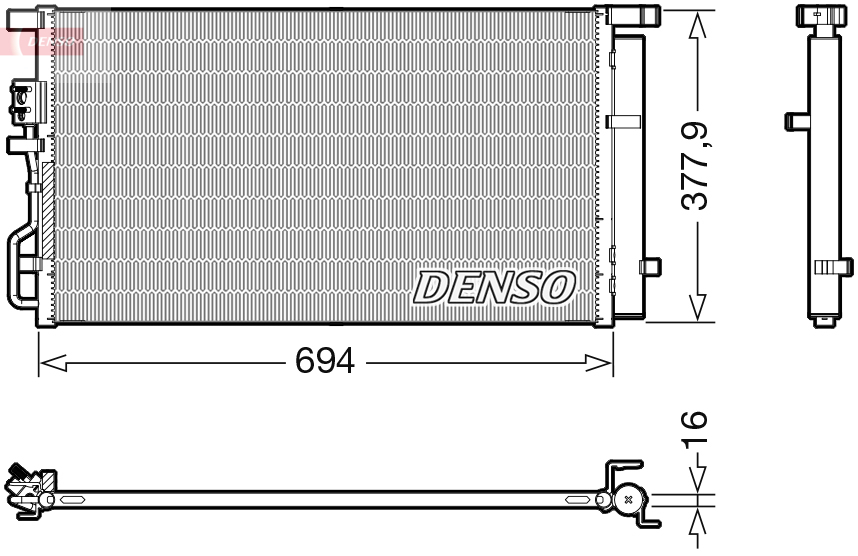 DCN41019: Конденсор кондиционера Denso DCN41019 купить