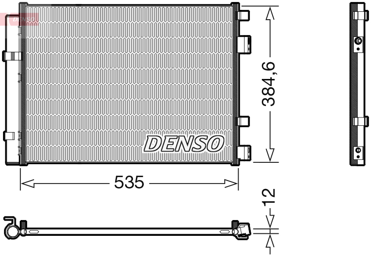 DCN41020: Конденсор кондиционера Denso DCN41020 купить