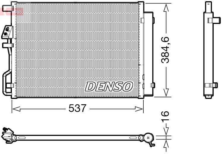 DCN41021: Конденсор кондиционера Denso DCN41021 купить
