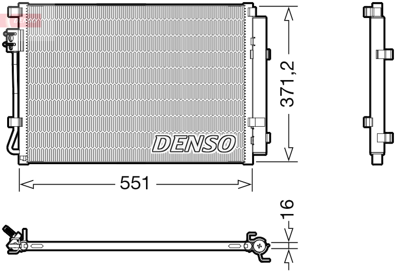 DCN41022: Конденсор кондиционера Denso DCN41022 купить