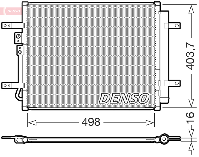 DCN41025: Конденсор кондиционера Denso DCN41025 купить