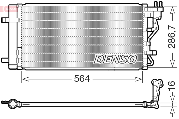 DCN41027: Конденсор кондиционера Denso DCN41027 купить