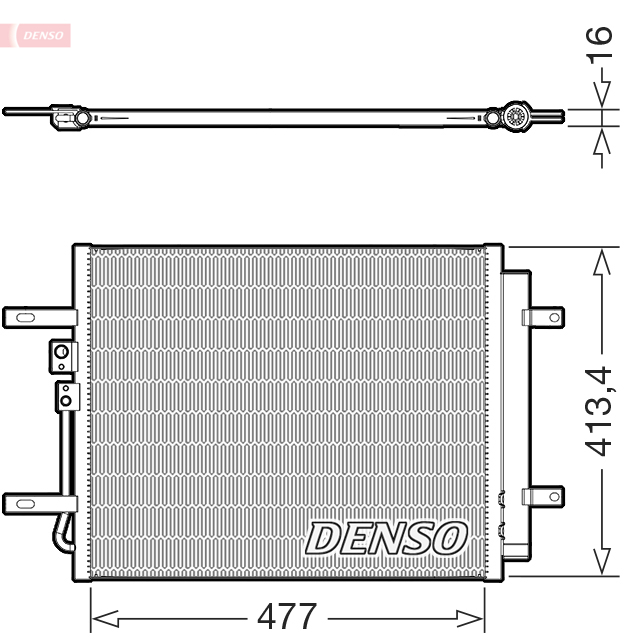 DCN41029: Конденсор кондиционера Denso DCN41029 купить