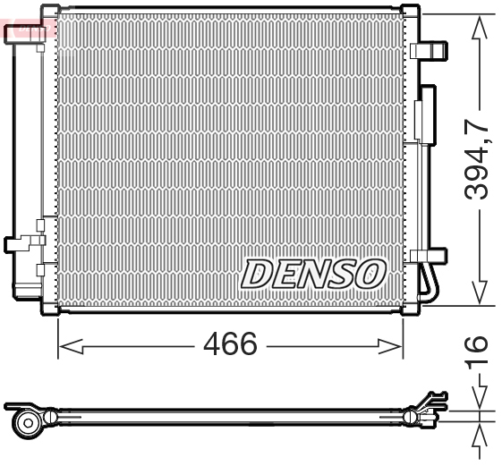 DCN41032: Конденсор кондиционера Denso DCN41032 купить