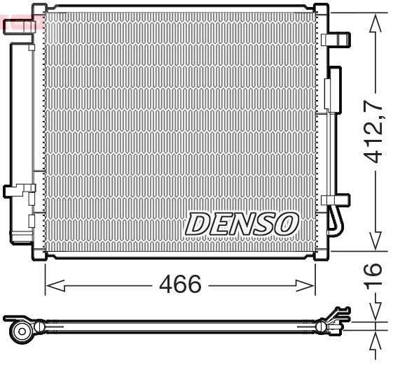 DCN41033: Конденсор кондиционера Denso DCN41033 купить