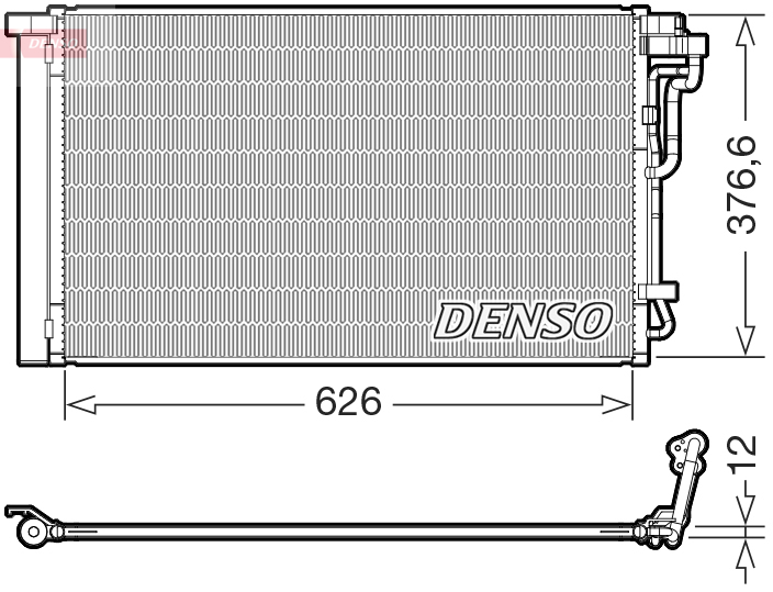 DCN41034: Конденсор кондиционера Denso DCN41034 купить