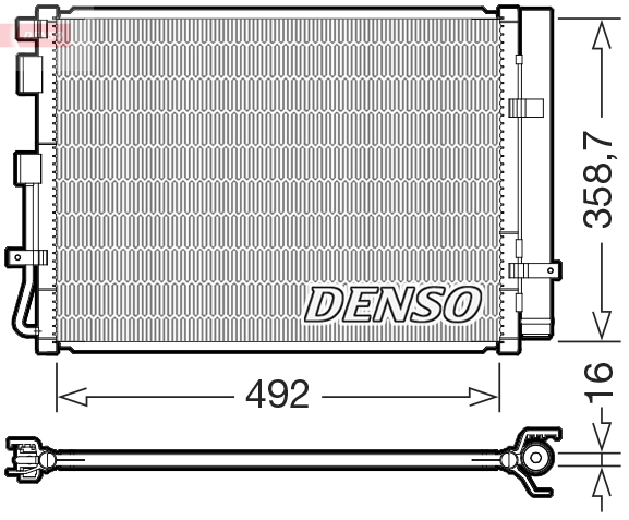 DCN41035: Конденсор кондиционера Denso DCN41035 купить