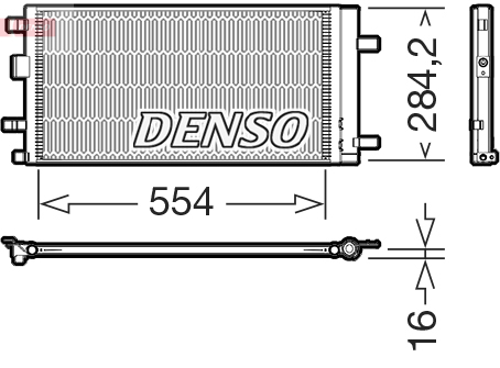 DCN41039: Конденсор кондиционера Denso DCN41039 купить