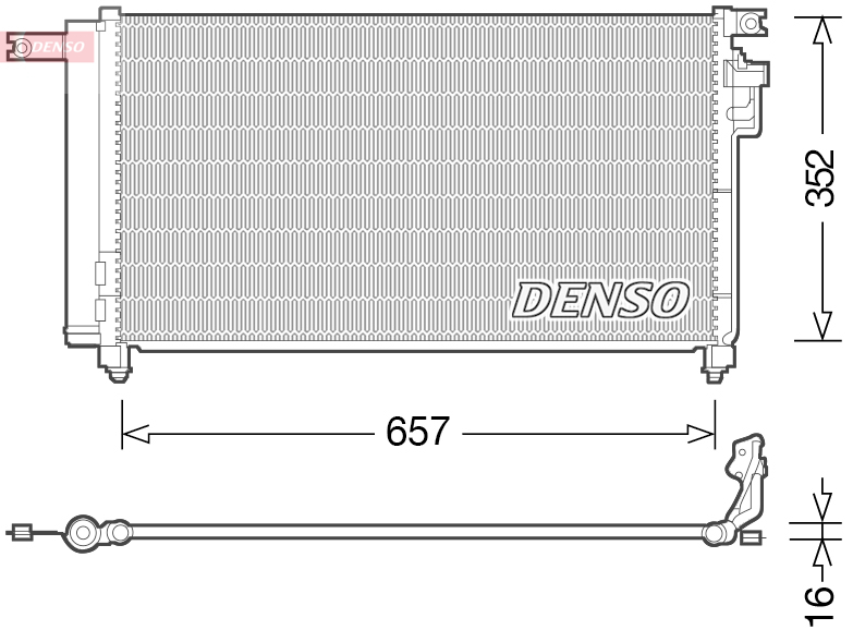 DCN43001: Конденсор кондиционера Denso DCN43001 купить