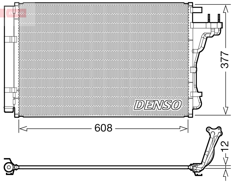 DCN43004: Конденсор кондиционера Denso DCN43004 купить
