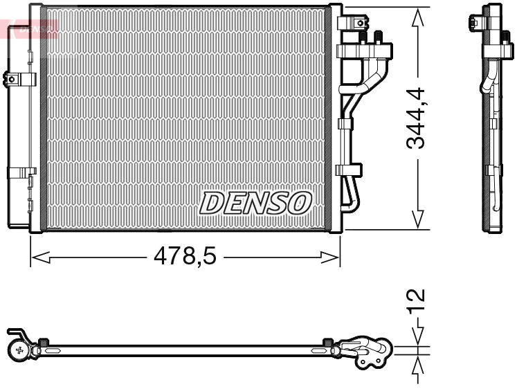 DCN43006: Конденсор кондиционера Denso DCN43006 купить