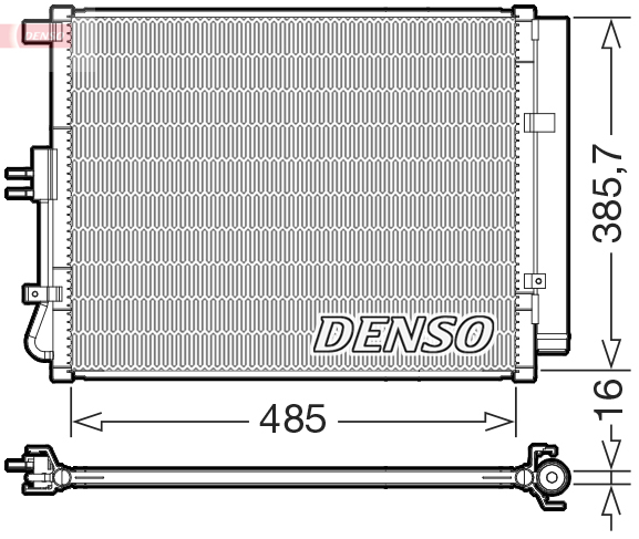 DCN43007: Конденсор кондиционера Denso DCN43007 купить
