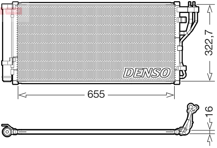 DCN43011: Конденсор кондиционера Denso DCN43011 купить