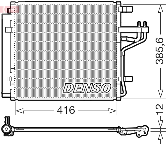 DCN43012: Конденсор кондиционера Denso DCN43012 купить