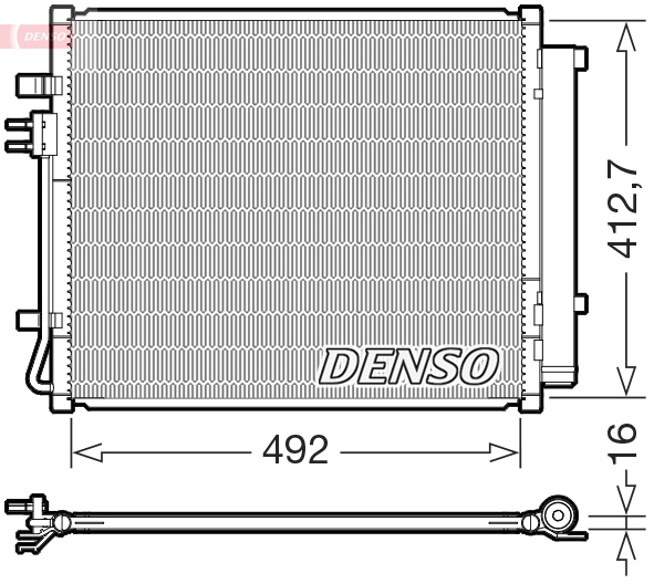 DCN43015: Конденсор кондиционера Denso DCN43015 купить