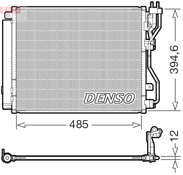 DCN43016: Конденсор кондиционера Denso DCN43016 купить