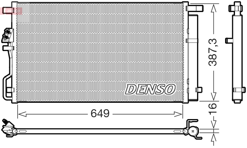 DCN43017: Конденсор кондиционера Denso DCN43017 купить