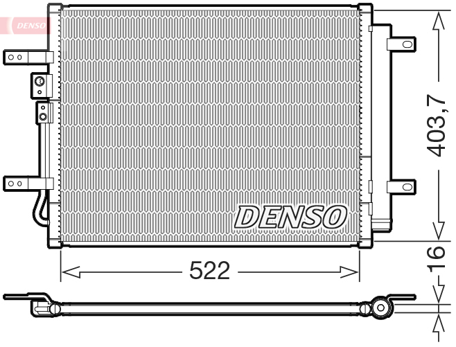 DCN43018: Конденсор кондиционера Denso DCN43018 купить