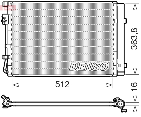 DCN43019: Конденсор кондиционера Denso DCN43019 купить
