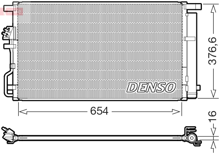 DCN43021: Конденсор кондиционера Denso DCN43021 купить