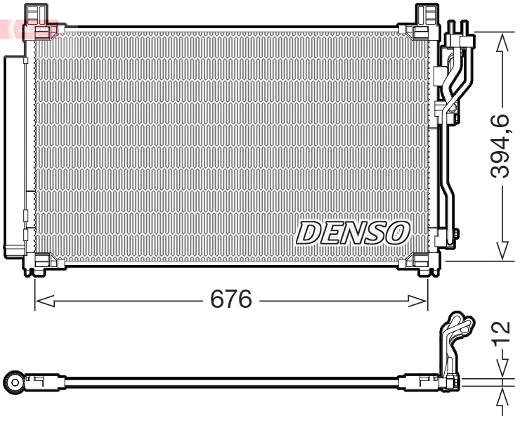 DCN43023: Конденсор кондиционера Denso DCN43023 купить