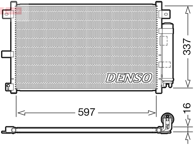 DCN44001: Конденсор кондиционера Denso DCN44001 купить