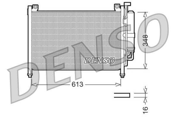 DCN44002: Конденсор кондиционера Denso DCN44002 купить
