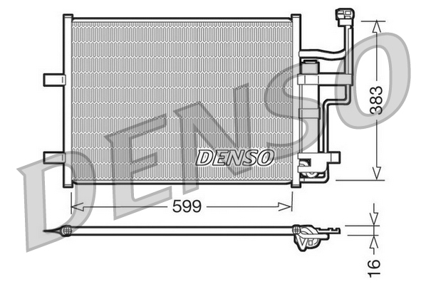 DCN44003: Конденсор кондиционера Denso DCN44003 купить