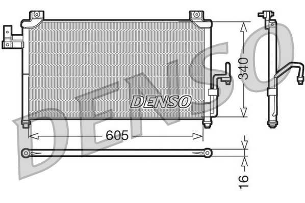 DCN44005: Конденсор кондиционера Denso DCN44005 купить
