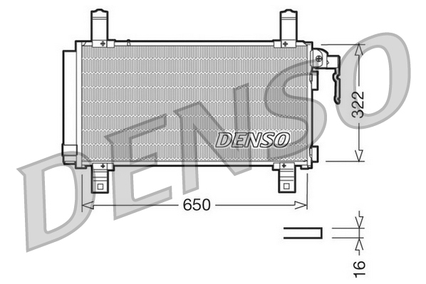 DCN44006: Конденсор кондиционера Denso DCN44006 купить