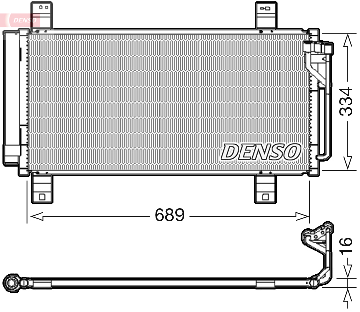 DCN44008: Конденсор кондиционера Denso DCN44008 купить