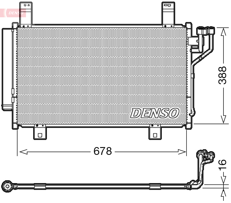 DCN44009: Конденсор кондиционера Denso DCN44009 купить