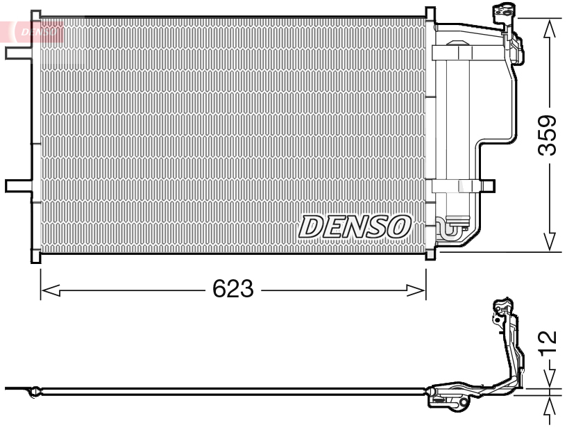 DCN44011: Конденсор кондиционера Denso DCN44011 купить