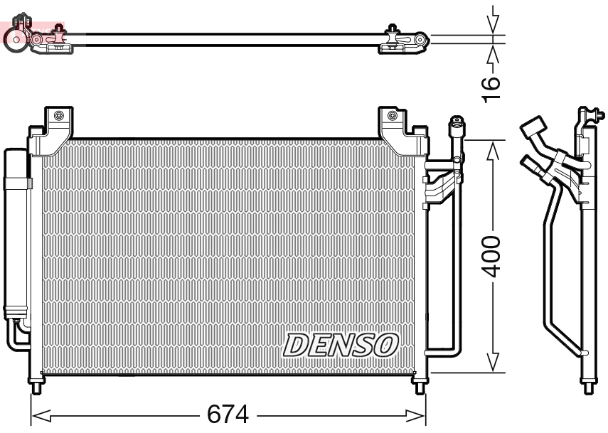 DCN44013: Конденсор кондиционера Denso DCN44013 купить