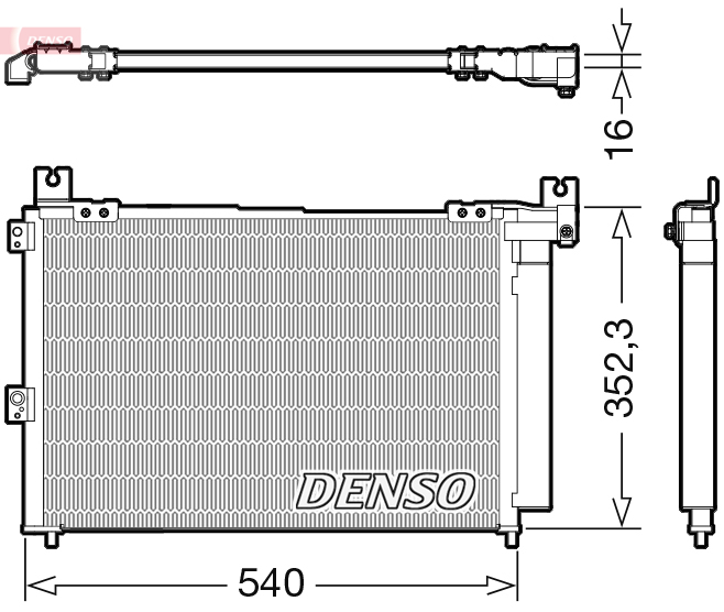 DCN44014: Конденсор кондиционера Denso DCN44014 купить