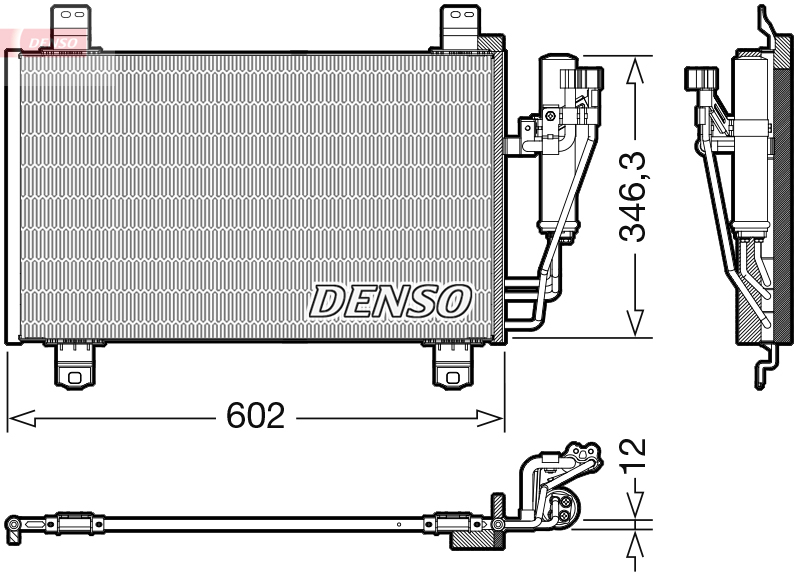 DCN44017: Конденсор кондиционера Denso DCN44017 купить