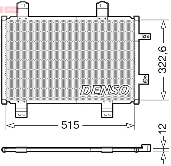 DCN44018: Конденсор кондиционера Denso DCN44018 купить