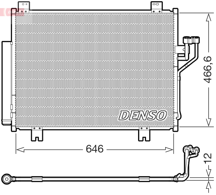 DCN44021: Конденсор кондиционера Denso DCN44021 купить