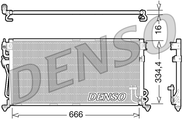 DCN45002: Конденсор кондиционера Denso DCN45002 купить