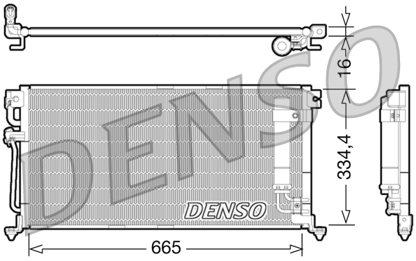 DCN45003: Конденсор кондиционера Denso DCN45003 купить