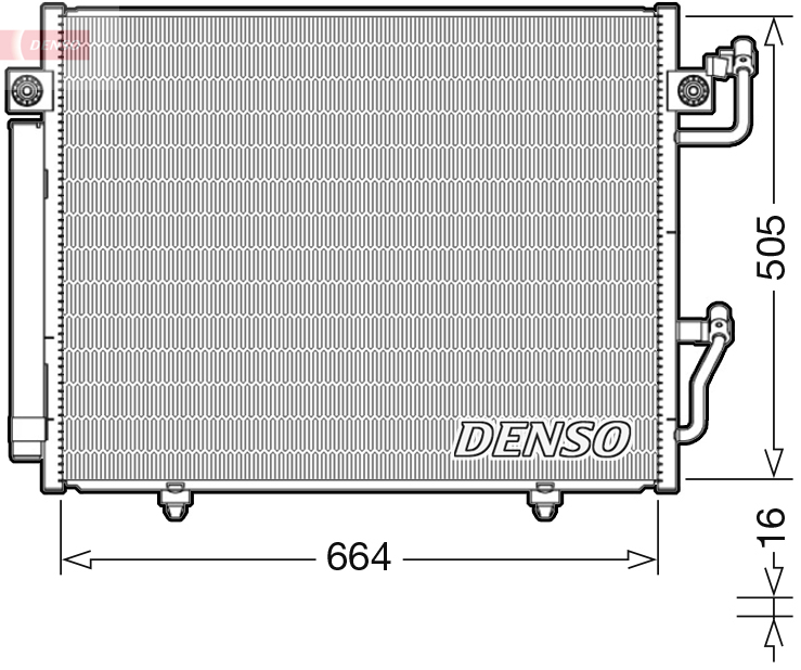 DCN45005: Конденсор кондиционера Denso DCN45005 купить