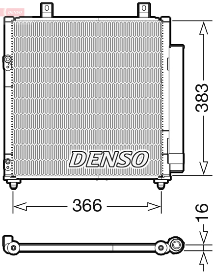 DCN45007: Конденсор кондиционера Denso DCN45007 купить