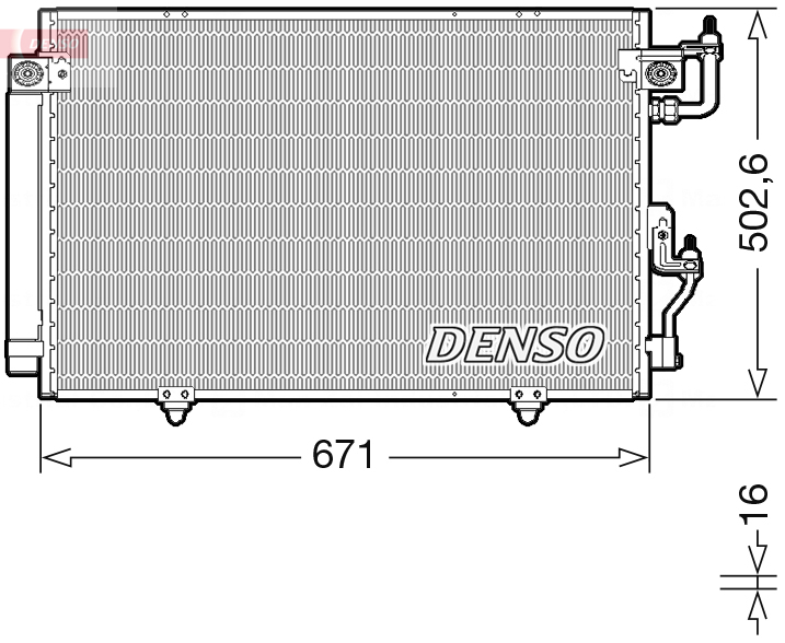 DCN45008: Конденсор кондиционера Denso DCN45008 купить