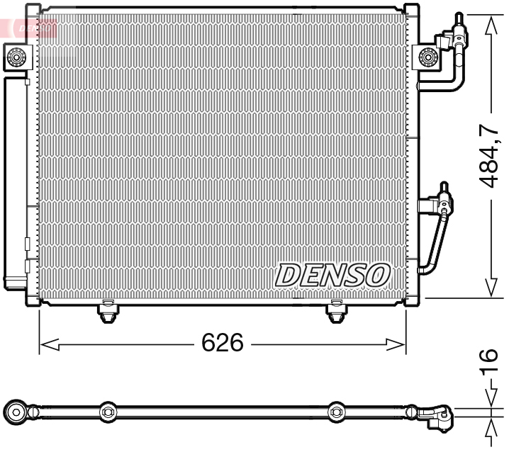 DCN45009: Конденсор кондиционера Denso DCN45009 купить