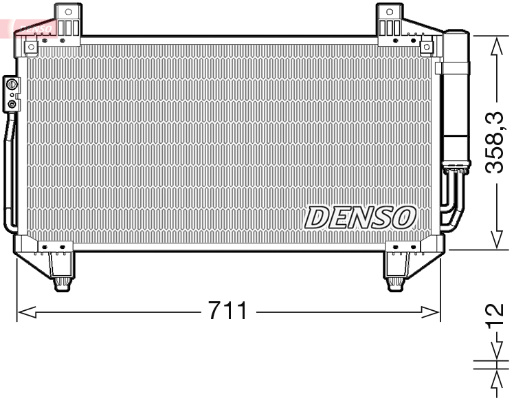 DCN45011: Конденсор кондиционера Denso DCN45011 купить