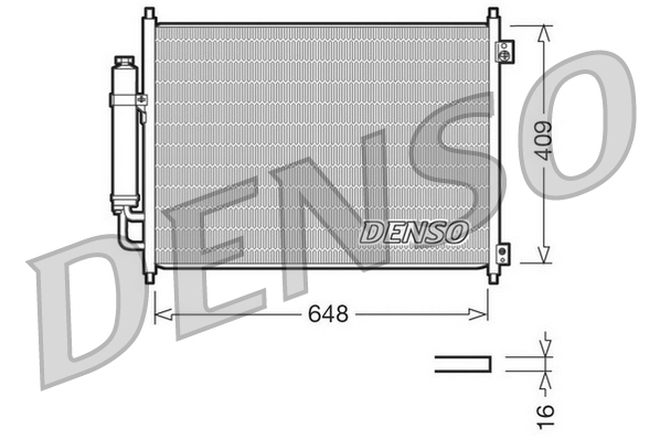 DCN46001: Конденсор кондиционера Denso DCN46001 купить