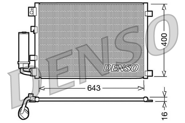 DCN46002: Конденсор кондиционера Denso DCN46002 купить