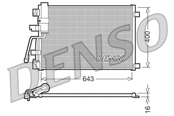 DCN46003: Конденсор кондиционера Denso DCN46003 купить