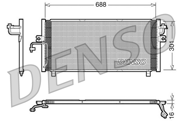 DCN46004: Конденсор кондиционера Denso DCN46004 купить